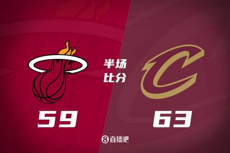 熱火發(fā)力打出13-0！半場(chǎng)落后騎士4分 阿德巴約16+5 米切爾13分